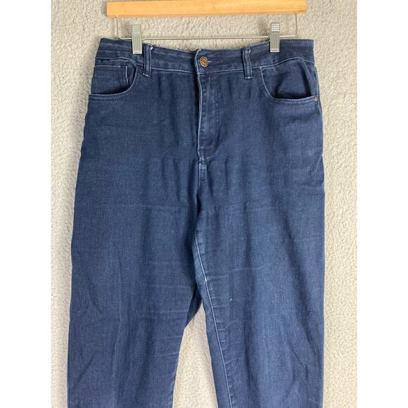 Women's High Rise Blue Jeans Size 14 Medium Wash Clothing - Picture 5 of 10